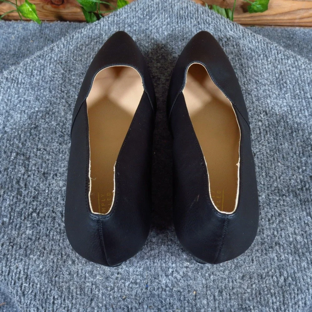 Simply Styled Stanzie Women Wedge Pump Size 10 Dress Office Professional Black